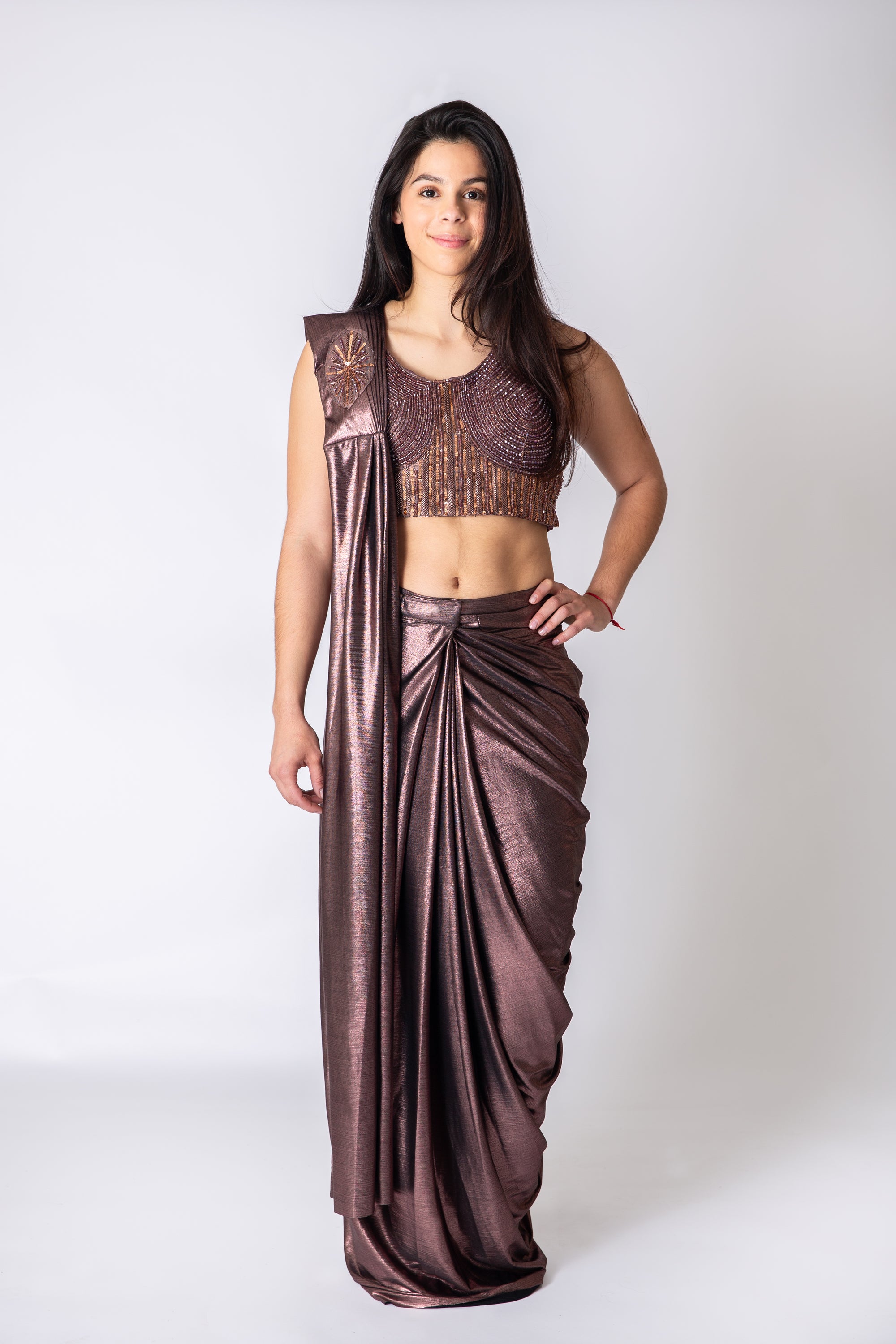 Chocolate Dreams Drape Saree