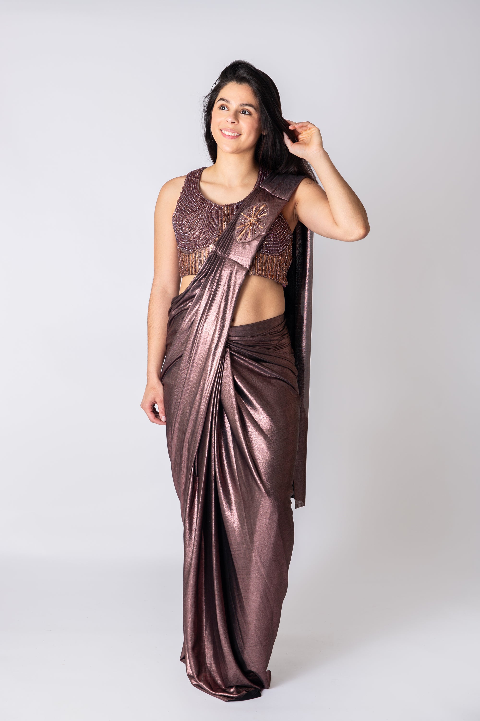 Chocolate Dreams Drape Saree