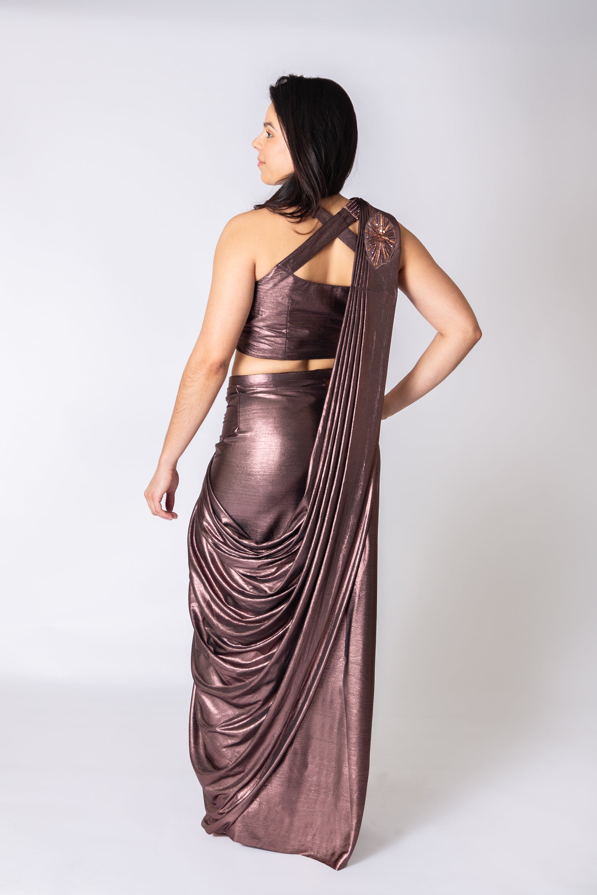 Chocolate Dreams Drape Saree