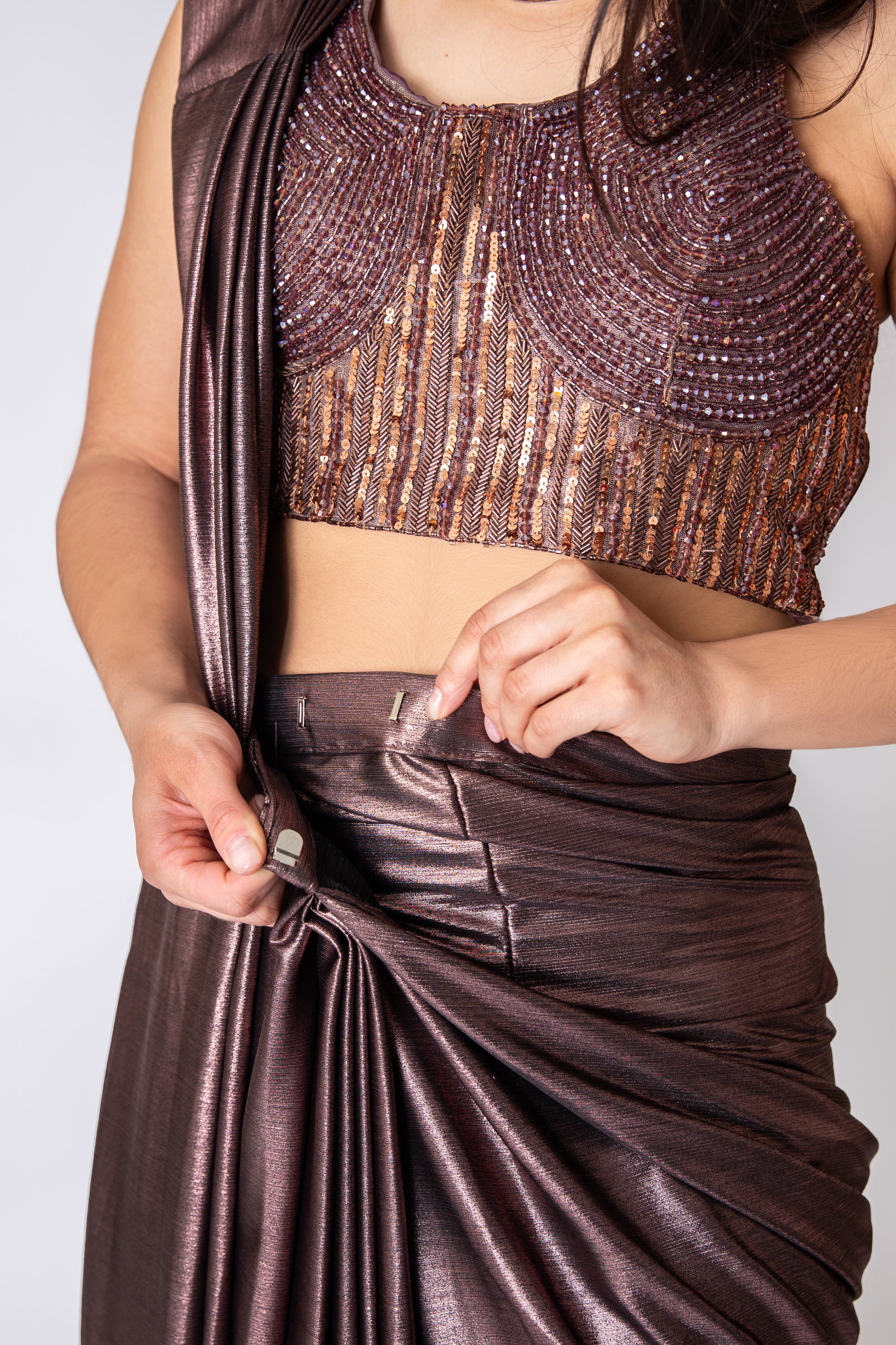 Chocolate Dreams Drape Saree