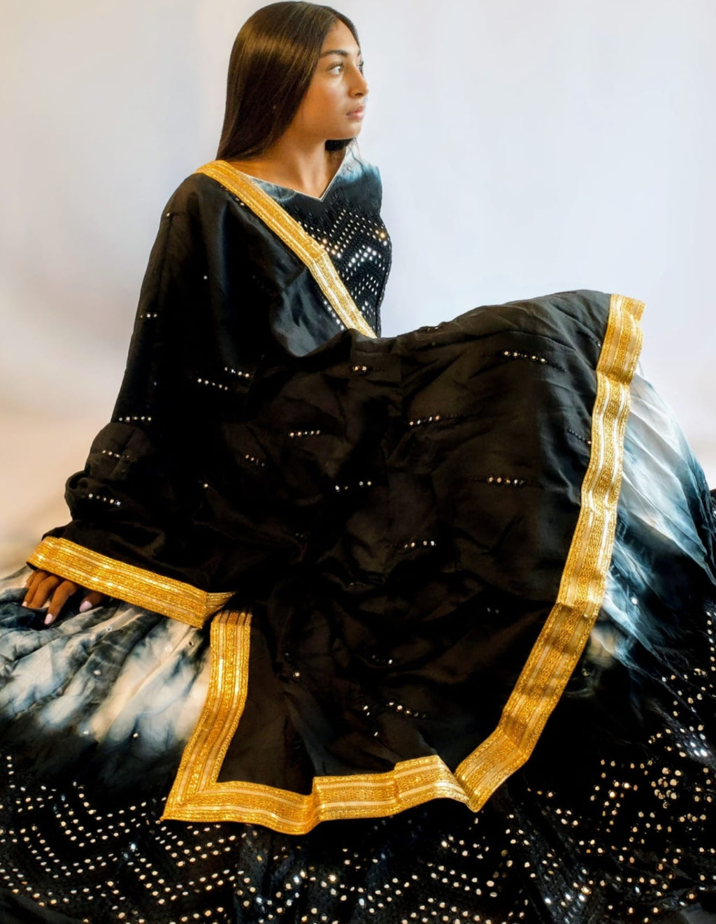 Hand Tye-Dyed Chaniya Choli