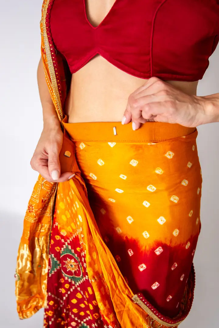 Bandhani Bliss Drape