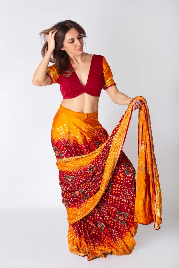 Bandhani Bliss Drape