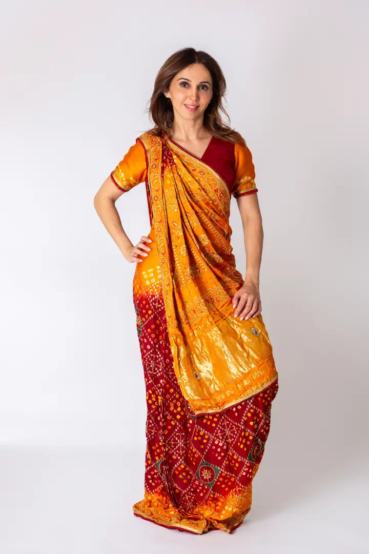 Bandhani Bliss Drape