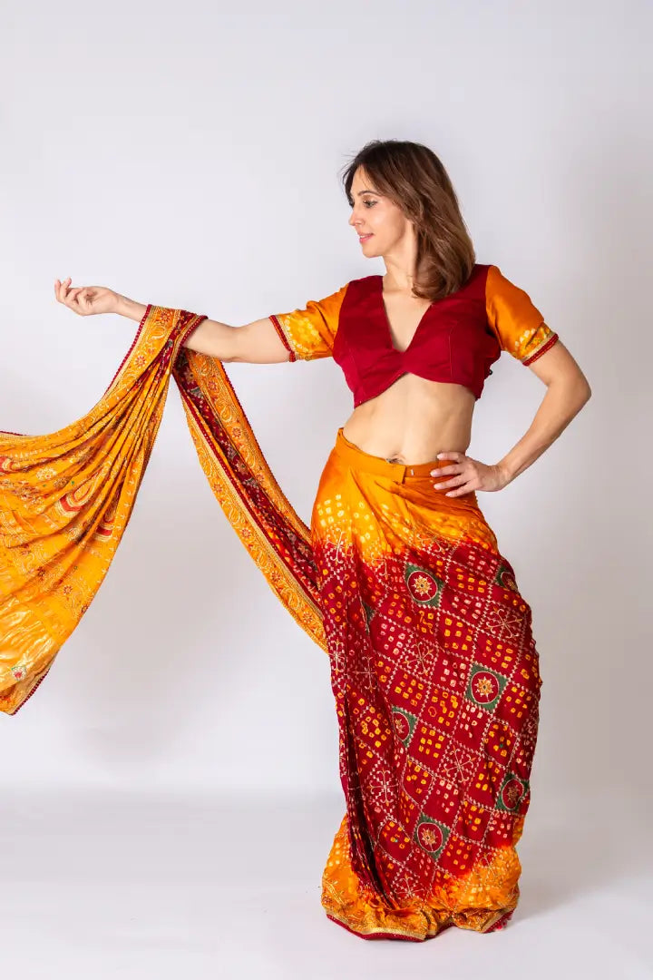 Bandhani Bliss Drape