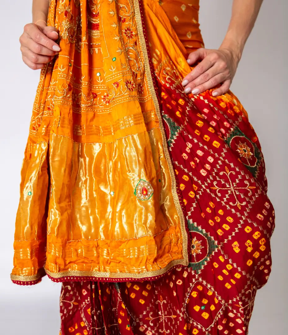 Bandhani Bliss Drape