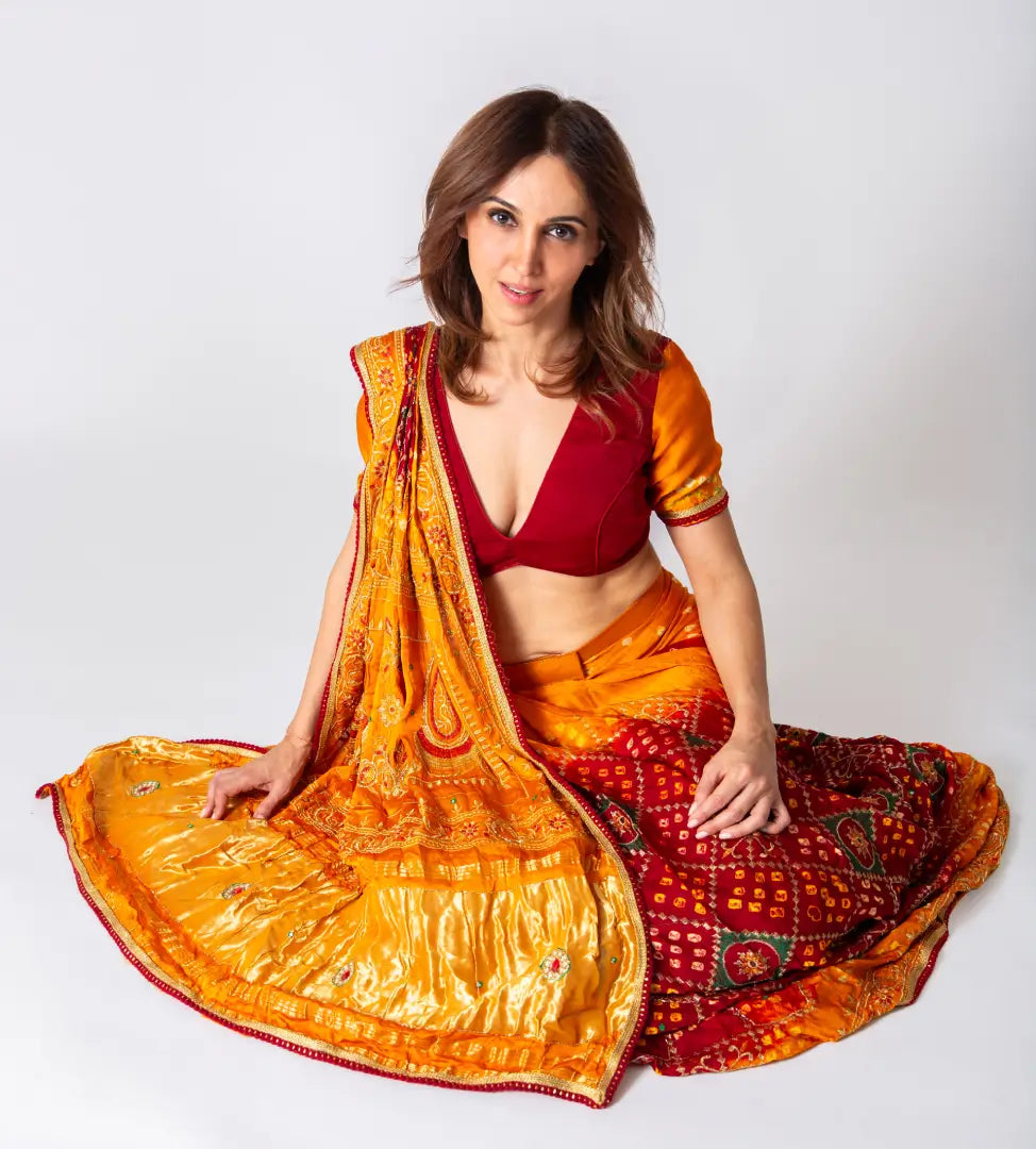 Bandhani Bliss Drape