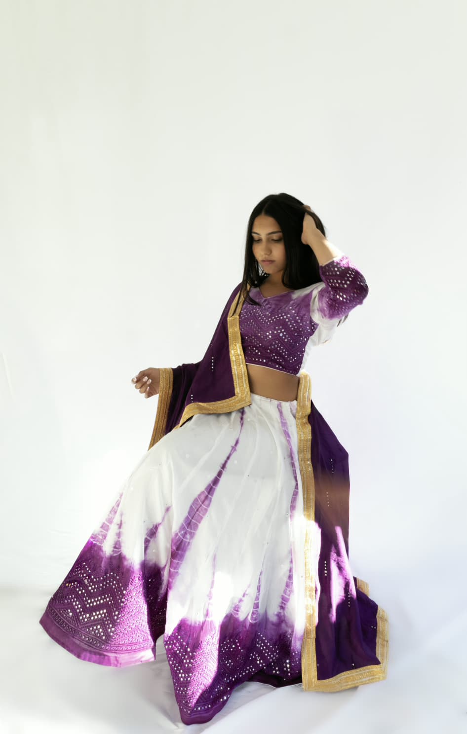 Hand Tye-Dyed Chaniya Choli