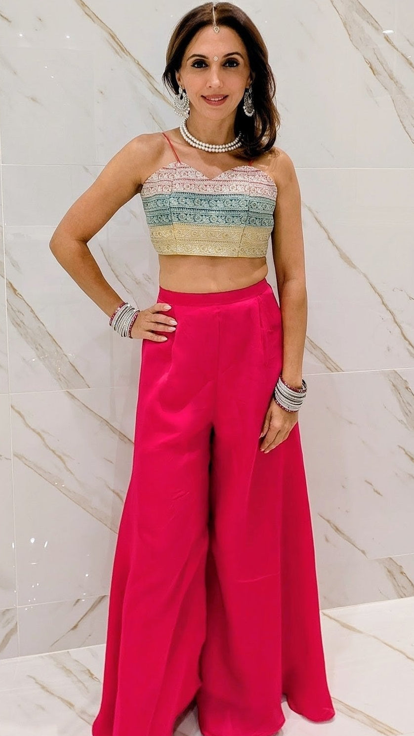 the CASCADE Crop Top & Palazzo Pants