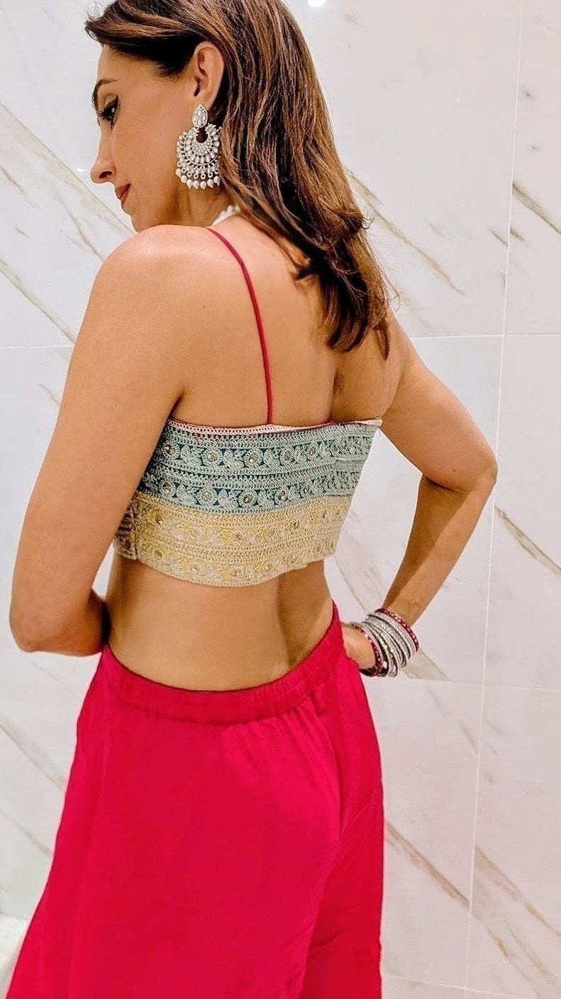 the CASCADE Crop Top & Palazzo Pants